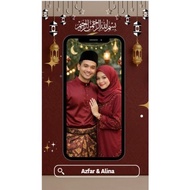 Editable Raya Video Template (Image & QR Code) | Canva Template | Instant Download