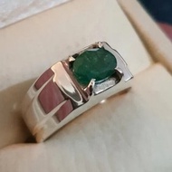 Natural Mens Emerald Ring Swat Emerald Ring For Men Genuine Emerald gift womens