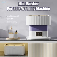  Mini Laundry Machine Portable Washing Machine Compact Laundry Machine with Capacity for Easy to Use Low Noise Perfect for Underwear and Socks Portable Washer Dryer Combo