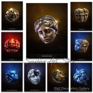 INXZ Path of Exile Currency Orbs Divine Vaal Exalted Regal Augmentation Orb Gaming Poster Canvas Pai