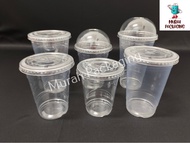 PET Cup (100pcs±) / Clear Cup / Disposable Plastic Cup / Transparent Cup / Boba Cup / Cawan Plastik 