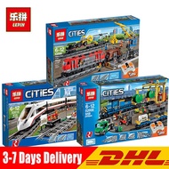 DHL Lepin 02010 02008 02009 City Series The Leinglys 60051 60052 60098 Remote Control Train Building