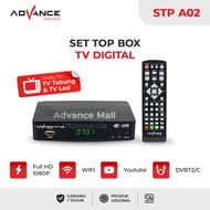 SET TOP BOX DIGITAL MURAH ADVANCE STP-A02 - Set Top Box TV Digital TV Tabung STB Receiver Penerima Siaran Full HD Youtube