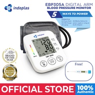 Indoplas Elite Powered Automatic Blood Pressure Monitor EBP305A - FREE Digital Thermometer