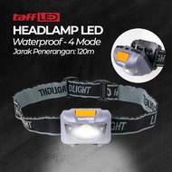 TaffLED Flashlight White and Red Waterproof LED Headlamp - W30