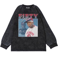 Patternmerch "50 cent homage" Oversize T-Shirt | Oversized Longsleeve | Washing tee | T-shirt