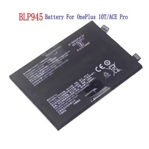 1x New 2x2400mAh / 18.67Wh BLP945 Replacement Battery For OnePlus 10T / ACE Pro Batteries