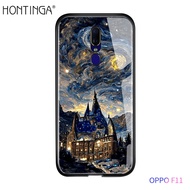 Hontinga เคสสำหรับ OPPO F11โปร F3 F7 F5 F9ค้นหา X2 X5 Pro 5G R11S R15 K1 R7 R17 Pro Plus F1บวก R9S Plus ภาพวาดน้ำมันเคส Reno เคสโทรศัพท์เคสหลังกระจกนิรภัยแบบแข็ง