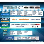 PAKET GOL K VISION GARDINER OTTIMO OPTUS LGSAT STARS GOL07 PAS07 GB07