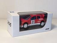 Norev 1/64 peugeot 206 WRC 原廠模型車