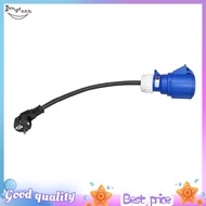 1 PCS EV Charger Female Plug 3 Pins Adapter Waterproof Connection Blue Plastic Portable Charger EU P