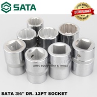 SATA 3/4'' DR. 12PT SOCKET / SOCKET TOOLS / SOCKET BOX  / 3/4'' SOCKET BOX / TOOLS SET / HAND TOOLS 