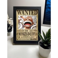 Desktop Photo Frame, Wall Painting, One Piece Poster Photo Frame Wanted One Piece Office Decor Size 