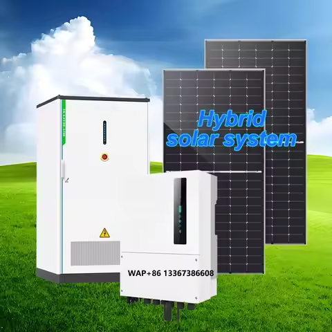 50000 Solar Energy System Complete 10kw 20kw 30kw 40kw Monocrystalline Silicon Panel Hybrid Inverter