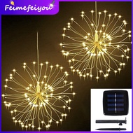 LED solar firework light garden fairy lights Outdoor waterproof Auto ON/OFF 120/200 LEDs 8 modes for