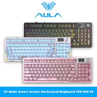 3-mode mechanical Gaming keyboard wired, wireless (2.4G) and Bluetooth (BT) Hotswap AULA F98 Pro V3