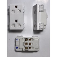 Hạt ổ cắm đa năng Sino Vanlockhạt ổ cắm đơnđôi hai chấu ba chấu Sino Vanlockhạt ổ đơn hạt ổ đơnổ cắm