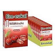 Em-eukal Cough drops minis wild cherry, sugar-free, bulk pack, 10 x 50 g
