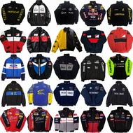 F1 Ferrari Racing Jacket Vintage Embroidery Riding Jacket Waterproof Windbreaker Motor Coat Unisex F