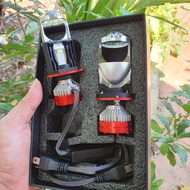 Đèn Pha LED Bi Cầu V80 H4-J45 100W Ô Tô Xe Máy Cao Cấp - Cắt Sáng Chống Chói Siêu Sáng (Xem Video