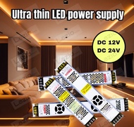 Ultra Thin LED Power Supply DC 12V 24V Lighting Transformers 15W 36W 60W 100W 150W 200W 300W Driver For LED Strips
