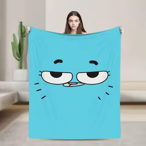 Gumballs Gum Ball Watterson Amazing Cartoon Blankets Plush Awesome Warm Throw Blankets for Home Wint