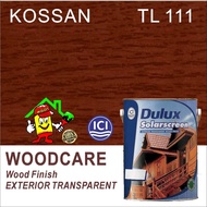TL111 KOSSAN ( 1L ) DULUX SOLARSCREEN EXTERIOR TRANSPARENT WOOD FINISH WOODCARE
