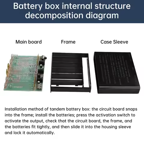5V 9V 12V Output Power Bank Box Tablet Modem 6x 18650 Battery UPS Uninterrupted Power Supply for Cel