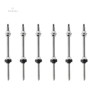 20cm Solar Hanger Bolts Solar Panel Roof Mounting Screws M10 Solar PV Panel Mounting Bracket for Fixing Solar Panel 6Pc  Easy Install Easy to Use