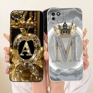 For Huawei Y5p DRA-LX9 Casing For Huawei Y5p Case Luxury Letter Fashion Crown 2D Painted Silicone