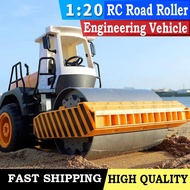 1:20 Big RC Truck Double E E522 Tractor Road Roller 2.4G Remote Control Car Vibrate Engineering Vehi