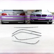แถบชุบโลหะด้านหน้าและด้านหลัง BMW 7 Series E66 แถบตกแต่งสีสันสดใส แถบชุบโลหะสำหรับ BMW 728 730 740 7