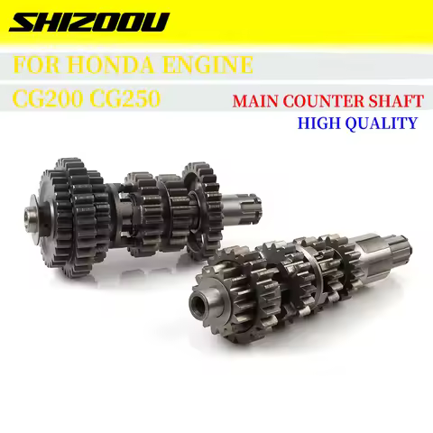 For CG250 CG200 CG 200 cg200 Engine parts Motorcycle Transmission gearbox Gear Box main counter shaf