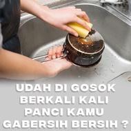 WOK BRUSH dish brush soap holder removes pot scale