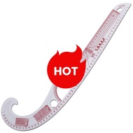 Multi-function Plastic French Curve Sewing Ruler Easy Curve Ruler for Knitters