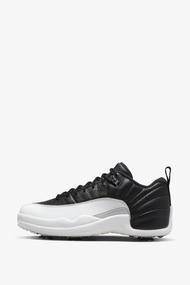 Air Jordan 12 低筒高爾夫鞋 Black and White