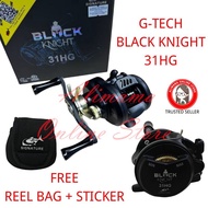 G-TECH BLACK KNIGHT 31HG SINGNATURE BC BAITCASTING FISHING REEL