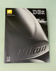 全新 Nikon D3 X 相機 / 英文版介紹小册子Catalogue  (全 28 pages)