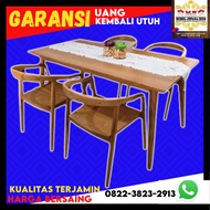 Meja makan jati belanda minimalis bulat ukiran asli jepara asli set 4 6 8 kursi 4 6 8 promo murah mi