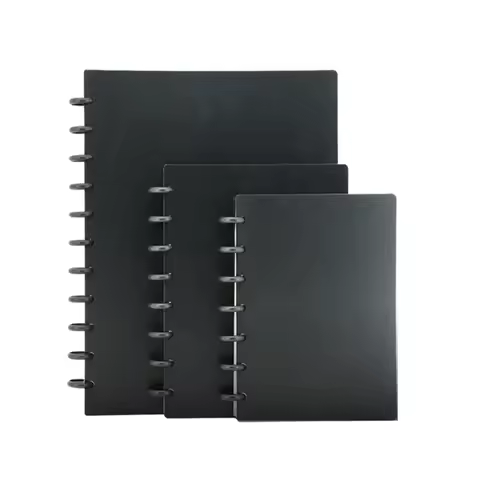 A4/B5/A5/B6 Business Loose-leaf Notebook Plastic Ring Binding Student Notebook Mushroom Hole Discs N