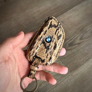 BMW寶馬 蛇皮鑰匙套 汽車鑰匙皮套 珍稀皮料