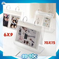 Transparent desktop photo Album in many sizes 6x9, 10x15 - 2D photo flip Mica frame Toc Shop