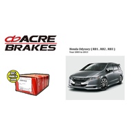 ACRE Brake Pads Japan for Honda Odyssey RB1, RB2, RB3 (Year 2003 to 2012)