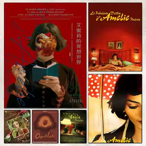 A-Amelie Poulain Poster High-definition poster stickers, suitable for bedroom, living room, home dec