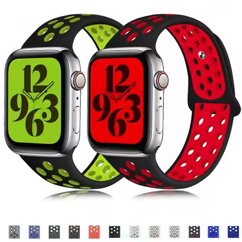 Sport strap For Apple Watch Band Ultra 49mm 44mm 45mm 38/40mm/41mm Silicone Pride Bracelet correa iW