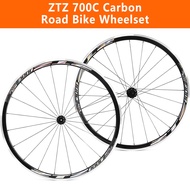 ZTZ 700C Road Bike Wheelset, Ultralight Aluminum Alloy 30mm Road Bike Wheel, 20H Front/24H Rear High