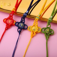 Linglong Small Chinese Knot Pure Hand-woven Nylon Chinese Knot Pendant Accessories Linglong Small Kn
