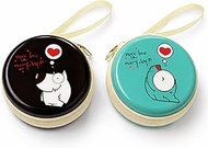 Mini-Portable Hard Metal Shell Earbuds Case for Apple EarPods Headphones USB-C Wired Ear Buds/Samsun