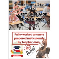 IGCSE English as 1st Language 0500 - Mock Papers 1 & Paper 2 ( Set 1 & Set 2 ) 2025 New Syllabus