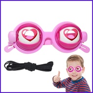 Silly Glasses Manual Blink Action Costume Prop Weird Glasses for Party Birthday Stage Show Family Ga